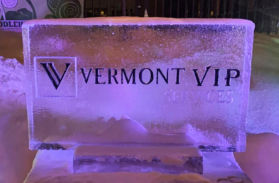 VT VIP Limo Services ice sculpture