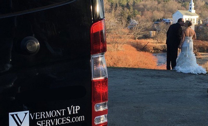 vermont wedding chauffeured transport